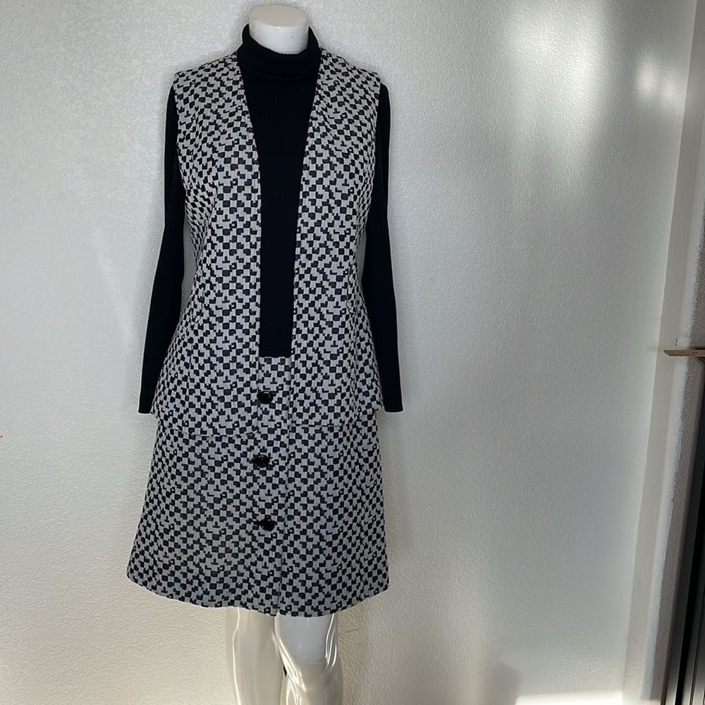 Fred Rothschild Vintage 2 Piece Dress/Vest Size S
